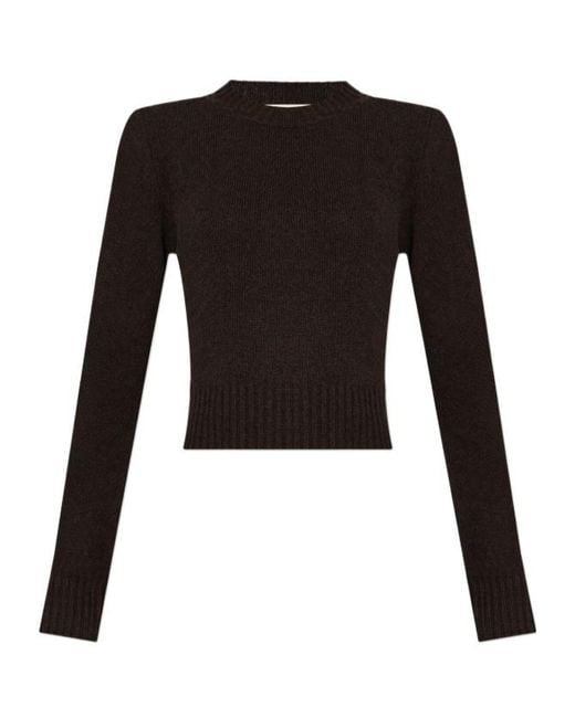 AMI Blue Ami Long Sleeved Crewneck Knitted Jumper