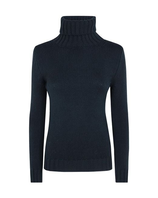 Baserange Blue Turtleneck Sweater