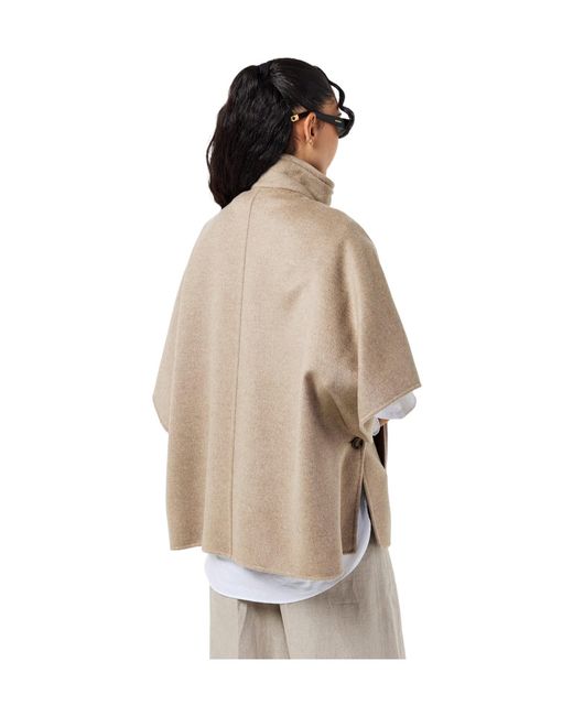Max Mara Natural Draped Cape