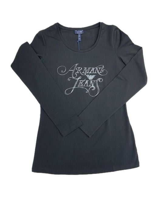 Armani Jeans Blue Long Sleeve T-Shirt