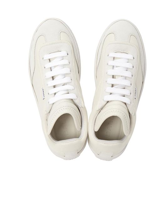 Bally White Lace Up Sneakers