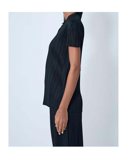 Pleats Please Issey Miyake Black Pleats Please Issey Miyake Monthly Colors August Top