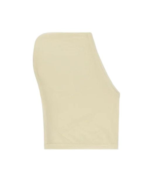 Rick Owens White Ribbed Hat for men