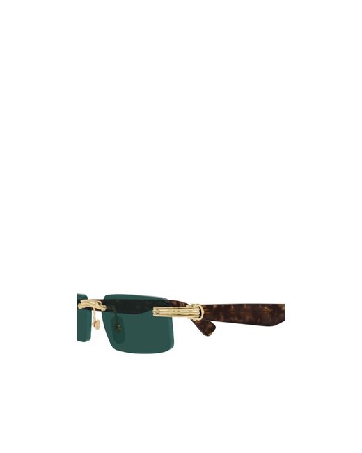 Cartier Green Rectangular Frame Sunglasses for men
