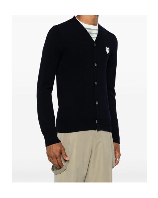 COMME DES GARÇONS PLAY Black Comme Des Garçons Play Heart Cardigan for men