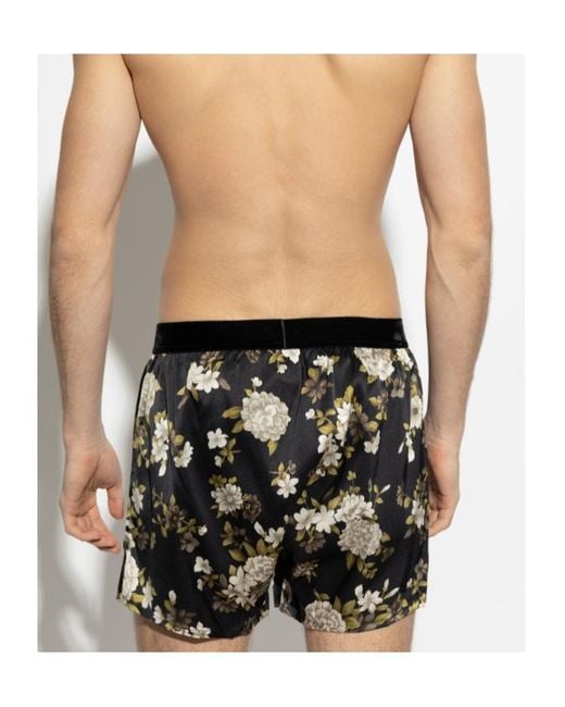 Tom Ford Black Satin Boxers for men