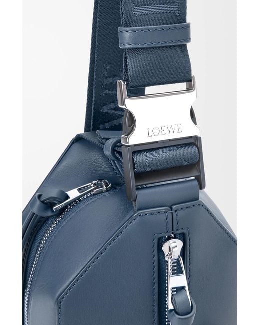 Loewe Blue Zippered Crossbody Bag for men