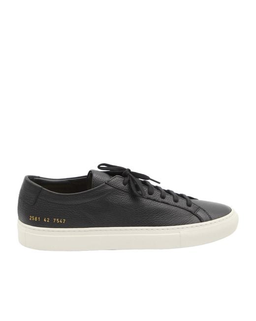 Common Projects Black Achilles Premium Sneakers for men