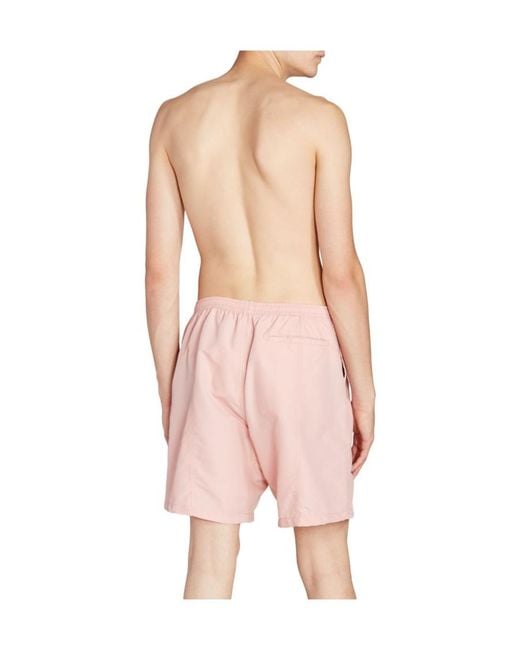 AMI Pink Drawstring Swimming Shorts for men