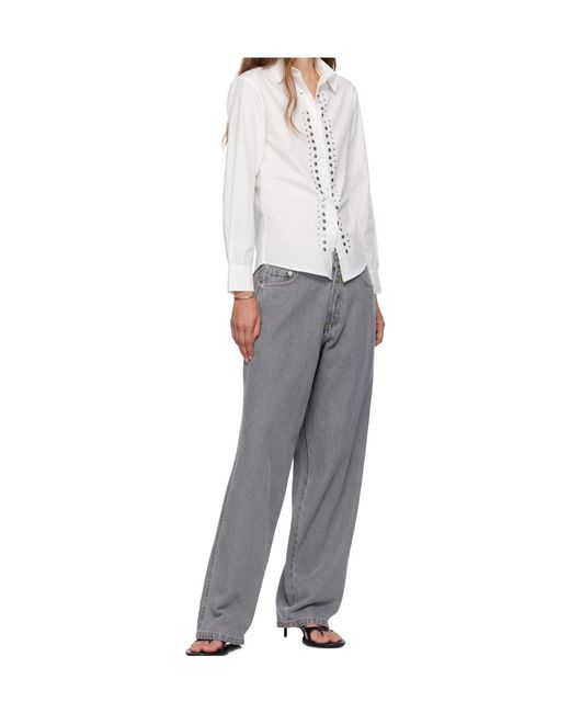 GIMAGUAS Gray Five-Pocket Jeans