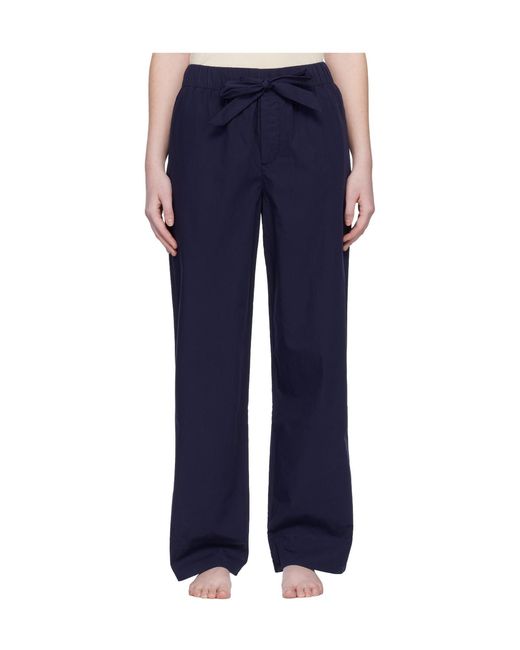 Tekla Blue Drawstring Pajama Pants for men