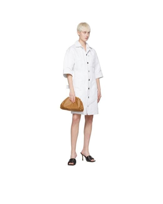Bottega Veneta Brown The Pouch Ruched Clutch Bag