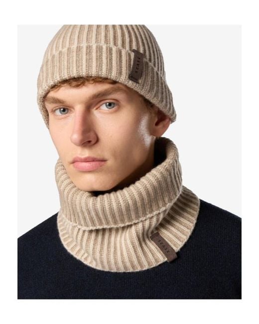 Sease Natural Ribbed Cashmere Snood for men
