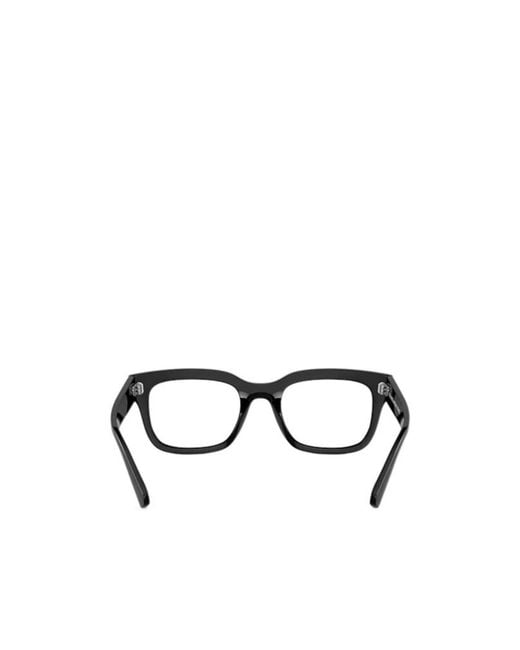 Ray-Ban White Chad Rectangular Frame Glasses for men