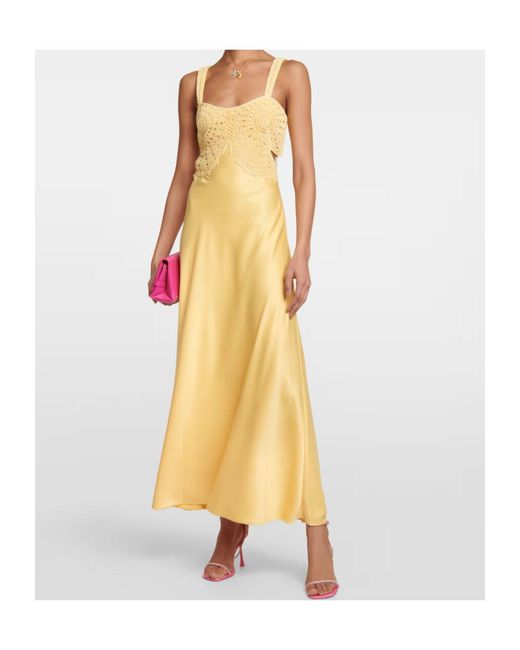 Jonathan Simkhai Metallic Crocheted Detail Dress