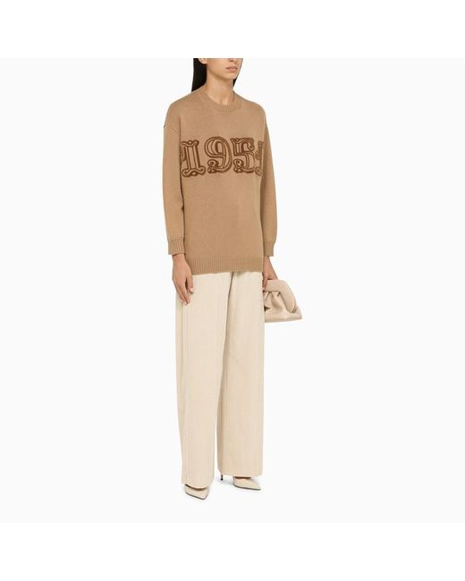 Max Mara Natural Round Neck Sweater