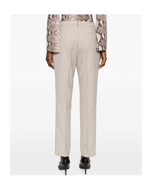 Fabiana Filippi White Casual Pants With Belt Loops