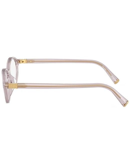 Miu Miu White Eyewear Oval Frame Glasses