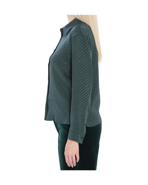 Gucci Green Interlocking Jacquard Shirt
