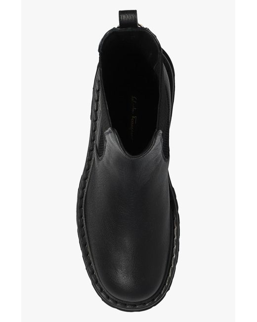 Ferragamo Black Ankle Boots