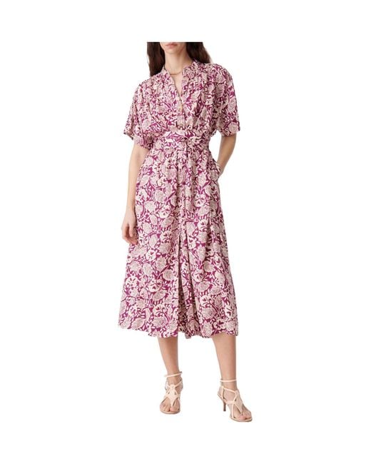 Vanessa Bruno Pink Short Bubble Sleeve Dress
