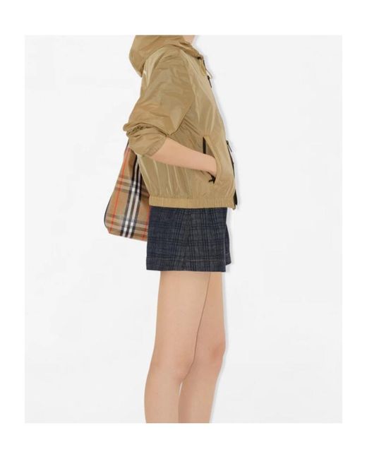 Burberry Natural Knight Stamp Nylon Jacket