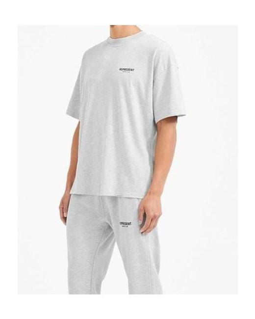 Represent Gray Owners Club T-Shirt for men