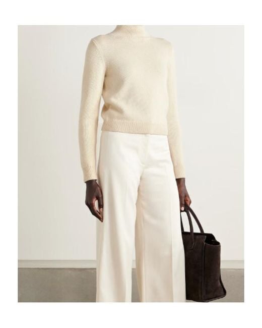 Nili Lotan Natural Estis Turtleneck Sweater