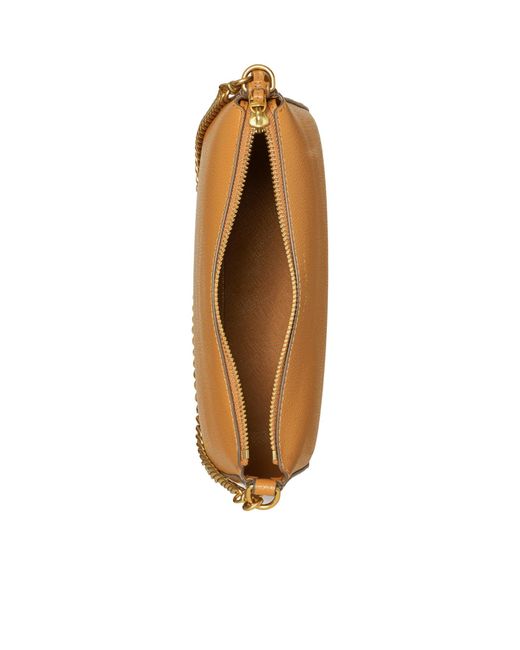 Tory Burch White Perry Chain-Strap Leather Shoulder Bag