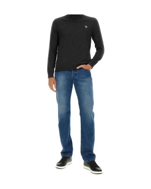 Paul Smith Black Ps Paul Smith Zebra Roll Neck Jumper for men