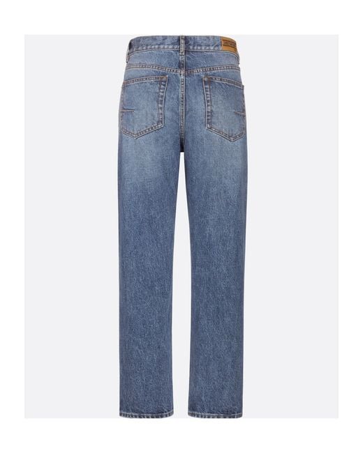Dior Blue Straight Jeans