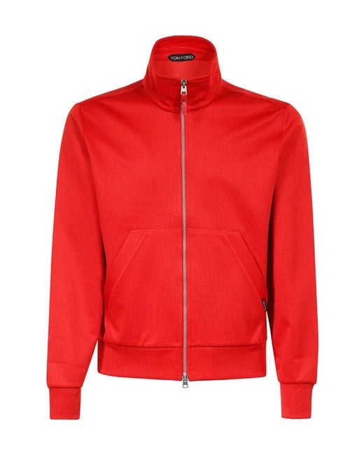Tom Ford Red Long Sleeve Casual Jacket for men