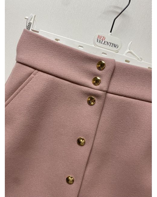 RED Valentino Pink A-Shaped Skirt