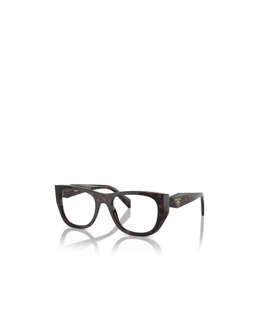 Prada White Eyewear Square Frame Glasses