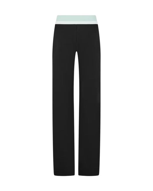 Casablanca Black Logo Patch Casual Pants