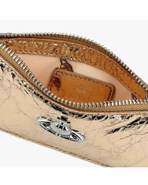 Vivienne Westwood Natural Zipper Card Holder
