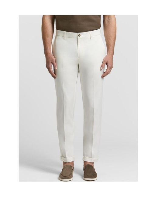 Peserico Gray Pleated Tailored Trousers for men