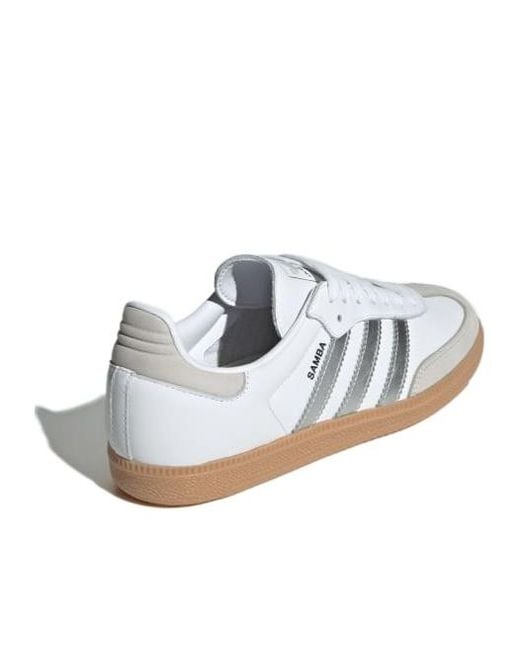 Adidas Originals White Samba Og Lace-Up Sneakers
