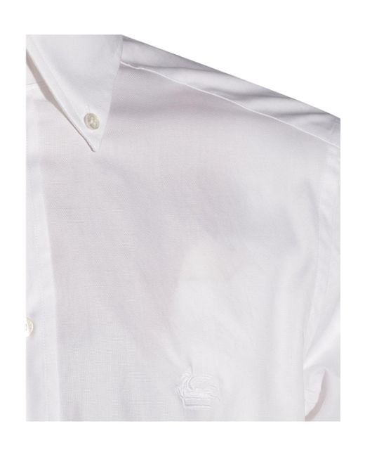 Etro White Button-Up Shirt for men