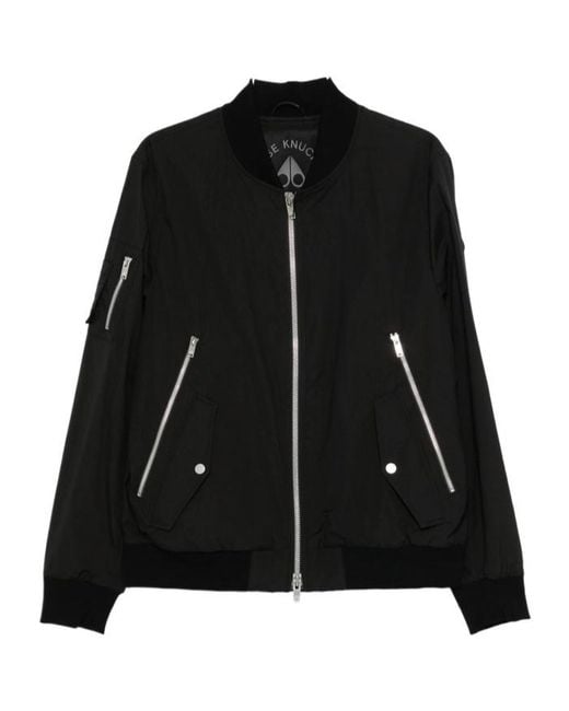 Moose Knuckles Black Courville Bomber Jacket for men