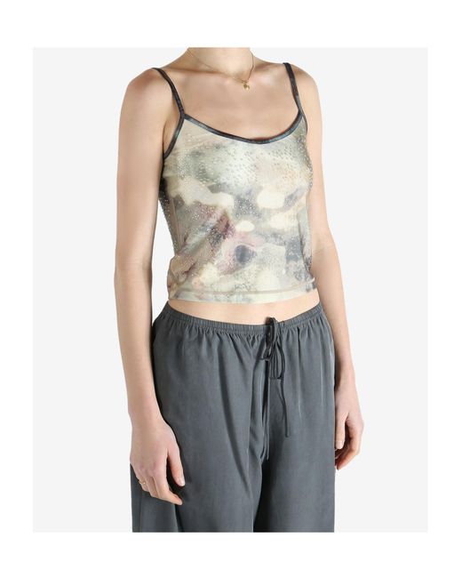 DIESEL Gray Sleeveless Tops