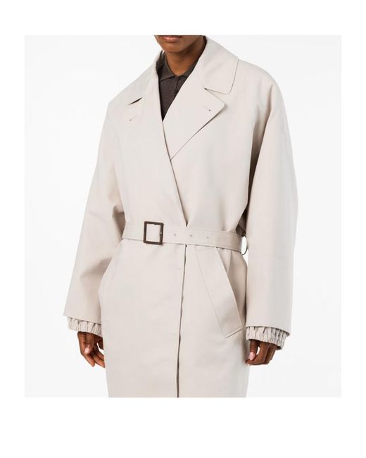 Jacquemus Natural Lapel Long-Sleeved Trench Coat