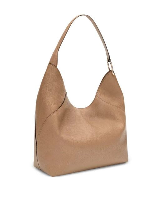 Furla White Lara Large Shoulder Bag