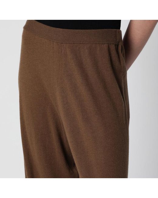 Frankie Shop Brown Olia Knit Wool-Blend Knit Joggers