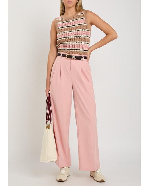 Varley Multicolor Cotton Striped Vest