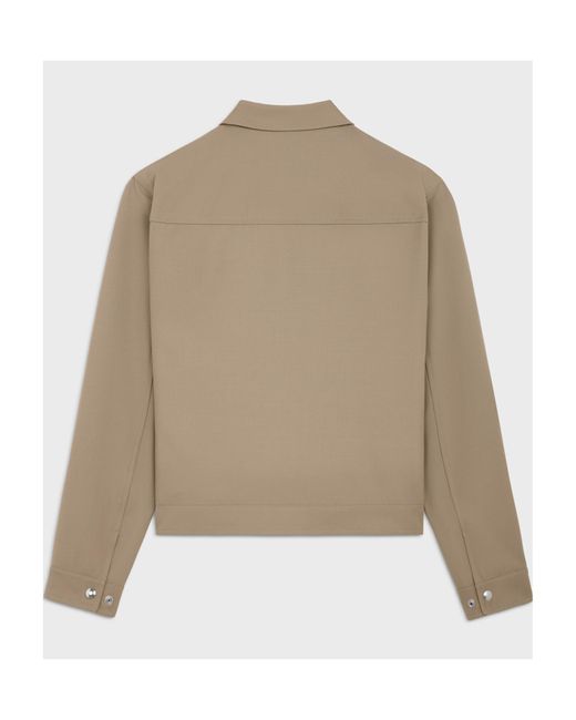 Celine Triomphe Blouson Jacket in Natural for Men | Lyst