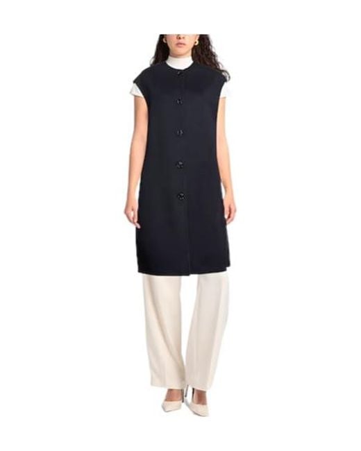 Marni Blue Solidcolor Sleeveless Top