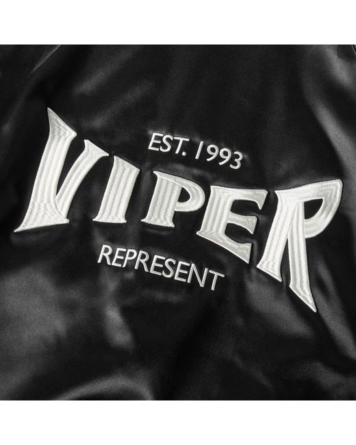 Represent Black Varsity Jacket for men