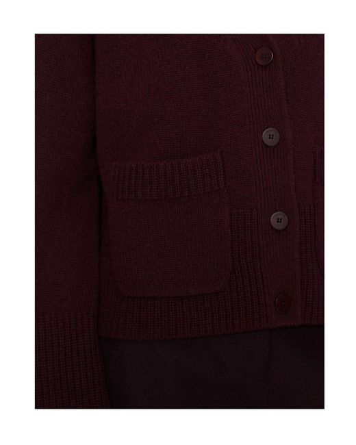 Joseph Purple Harper Pure Cashmere Cardigan