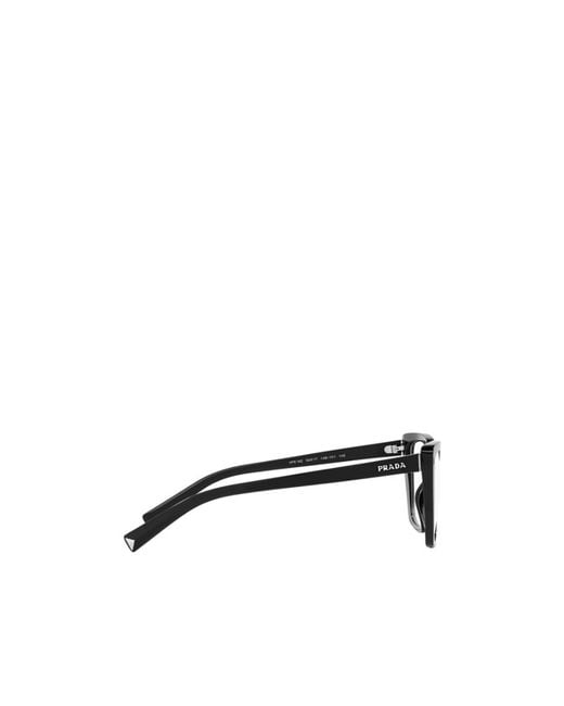 Prada White Eyewear Square-Frame Glasses